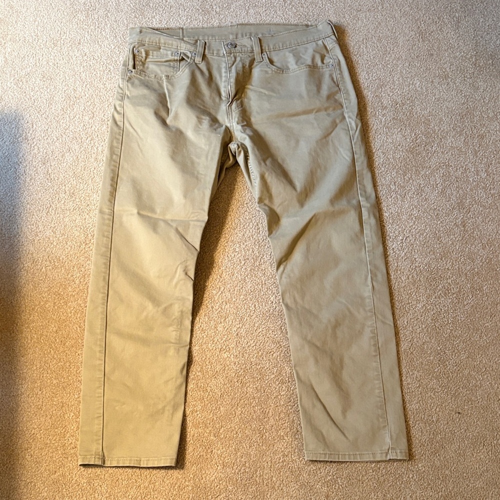 Levi's Men's Khaki Chinos 502 34x30 waist 34 length 30
